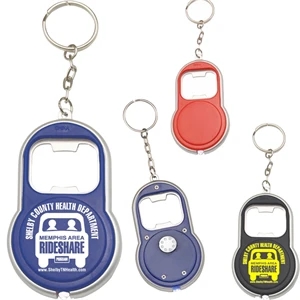 Bottle Opener Keychains With LED Light