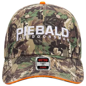 Camouflage Cotton Blend Twill Sandwich Visor 6 Panel Cap