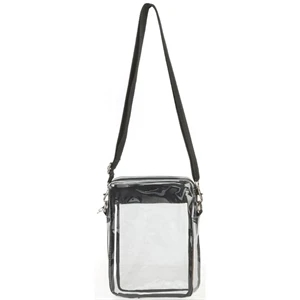 PVC Clear Crossbody Bags for Women Men Stadium Approved Transparent  Shoulder Handbag Small Square Phone Bag Outdoor Wallet Purse - AliExpress