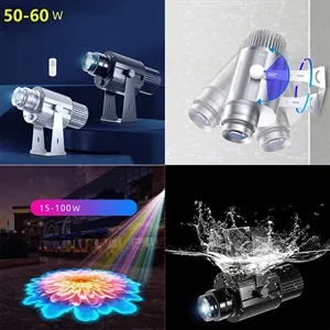 Rotatable 15-100W Custom Logo Projector Outdoor LED GOBO
