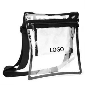 Clear Crossbody Bag Stadium Approved Clear Purse Bag Women and Men for  Concerts Sports Events