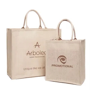 Portable Eco-Friendly Jute Gift Tote Bag
