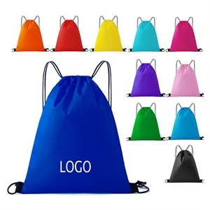 Polyester Waterproof Drawstring Pocket Sports Backpack