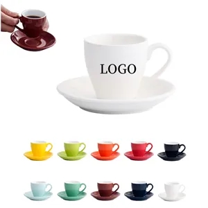 2.7 Oz Ceramic Espresso Cups and Saucer