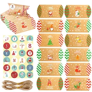 Kraft Pillow Box 24pcs