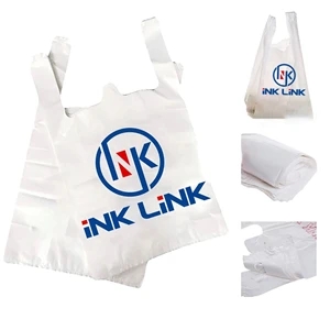 Economy T-shirt Style Plastic Shopping Tote Bag