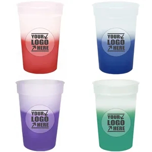 Custom Reusable BPA FREE Color Changing Stadium Cup