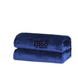 Custom Logo Bed Fannel Blanket