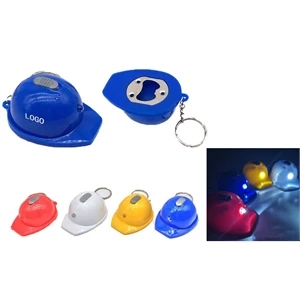 LED Luminous Safety Helmet Key Chain