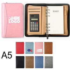 A5 Multifunctional Portfolio Notebook w/ calculator