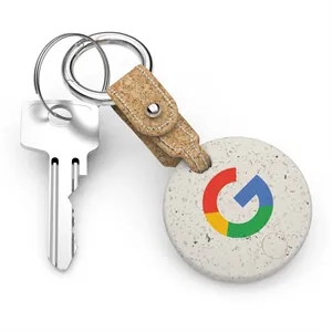 EcoSpot Pro: Eco-Friendly Bluetooth Tracker w/ Cork Keychain