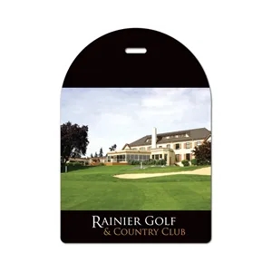 USA Made Laminated Event Tag (3.5"x5") Arch top