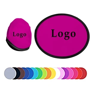 Custom Flyer Disc Hand Fan With Pouch