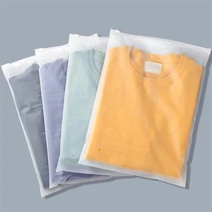 Frosted Plastic Zip Slider Bag for Clothing with Vent Hole