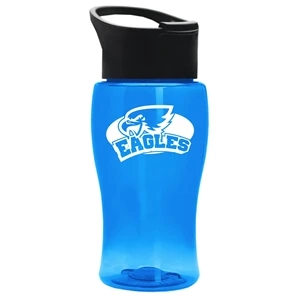 18 Oz. Transparent Bottle With Pop-Up Sip Lid