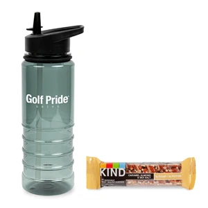 Custom Logo On the Go Sip n' Snack with 25 oz Tritan Water Bottle