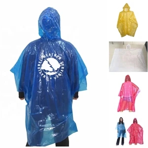 Translucent Branded Rain Poncho