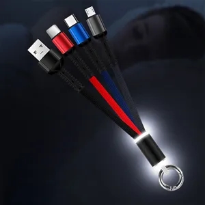 LED 3-in-1 Charging Cables - iPhone, Micro, Type-C