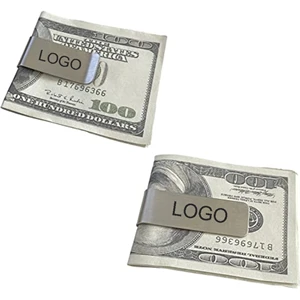 Stainless Steel Money Clips Card Holder Pocket Cash Wallet