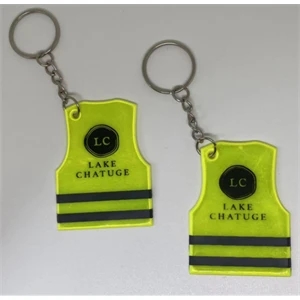 Reflective Safety Vest Keytag