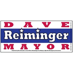 Rectangle 3.5" x 8" Magnetic Sign - Screen Print