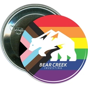 Progress Pride Flag Button