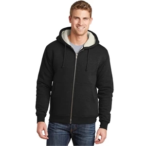 CornerStone Heavyweight Sherpa-Lined Hooded Fleece Jacket.