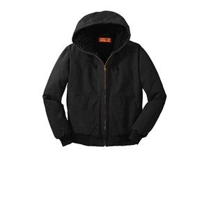 CornerStone Washed Duck Cloth Insulated Hooded Work Jacket.