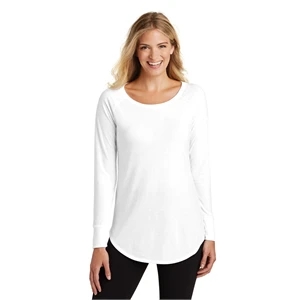 District Women's Perfect Tri Long Sleeve Tunic Tee.