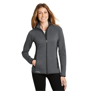 Eddie Bauer Women's Full-Zip Heather Stretch Fleece Jacket.