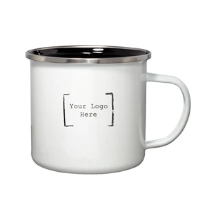 Campfire 16 oz Mug / Promotional Enamel Coffee Cup