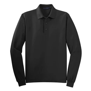 Port Authority Silk Touch Long Sleeve Polo.