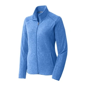 Port Authority Women's Heather Microfleece Full-Zip Jacket.