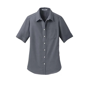 Port Authority Women's Short Sleeve SuperPro Oxford Shirt.