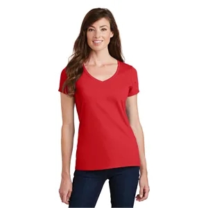 Port & Company Women's Fan Favorite V-Neck Tee.