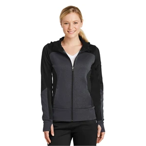 Sport-Tek Women's Tech Fleece Colorblock Full-Zip Hooded ...