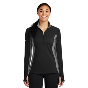 Sport-Tek Women's Sport-Wick Stretch Contrast 1/4-Zip Pul...