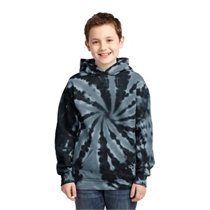 Port & Company Youth Tie-Dye Pullover Hooded Sweatshirt.