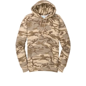 Port & Company Core Fleece Camo Pullover Hooded Sweatshirt.