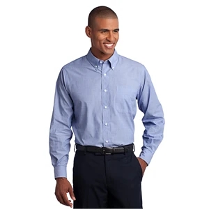 Port Authority Tall Crosshatch Easy Care Shirt.