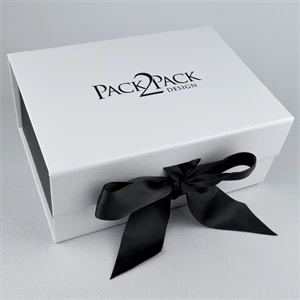Magnetic Close Gift Box w/ Satin Ribbon (9.25" x 6.75" x 4")
