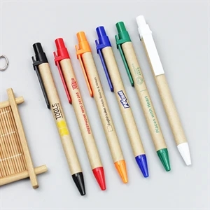 Eco-Friendly Recycled Retractable Kraft Paper Pen