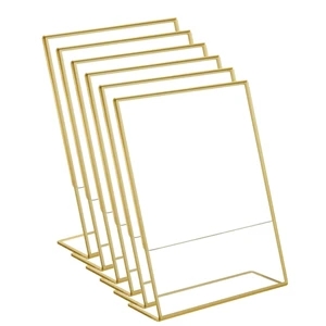 Acrylic Gold Display Stand 8.5"x11"