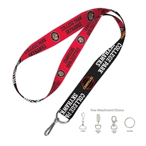 3/4" Custom Dye Sublimated Polyester Lanyard