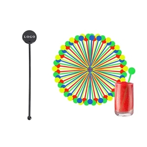 Plastic Disc Top Drink Stirrers