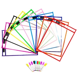 Dry Erase Pocket Sleeves With Pens