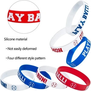 Basketball Baseball Silicone Wristband