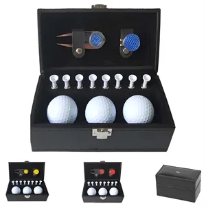 Golf Balls Tees Divot Tool Gift Set