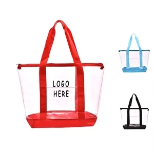 PVC Portable Fashion One Shoulder Cross Body Clear Tote Bag