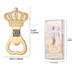 Custom Crown Bottle Opener For Wedding Favor